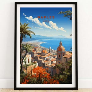 Naples Italy Art Print | Home Décor Poster Gift | Birthday present | Wedding anniversary gift | Wall Art Print