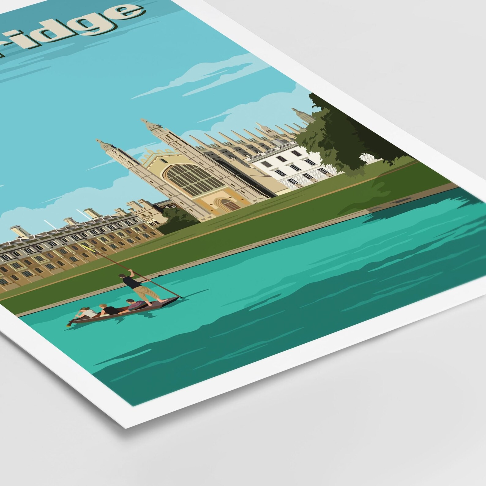 Cambridge Print Cambridge Poster Cambridge Wall Art Etsy