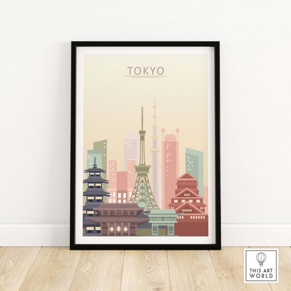 Tokyo Skyline Etsy