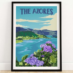 Azores Travel Poster Print | Portugal