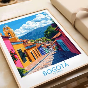 Bogota Wall Art Print Bogota Travel Print Wall Art Bogota Wall Hanging Home Decor Bogota Gift Art Lovers  Colombia Wall Art Print