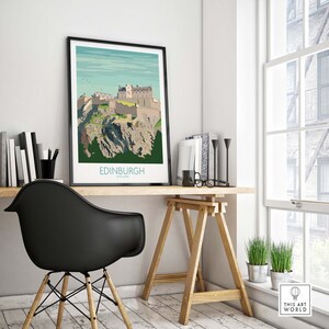 Edinburgh Print Scotland Travel Poster