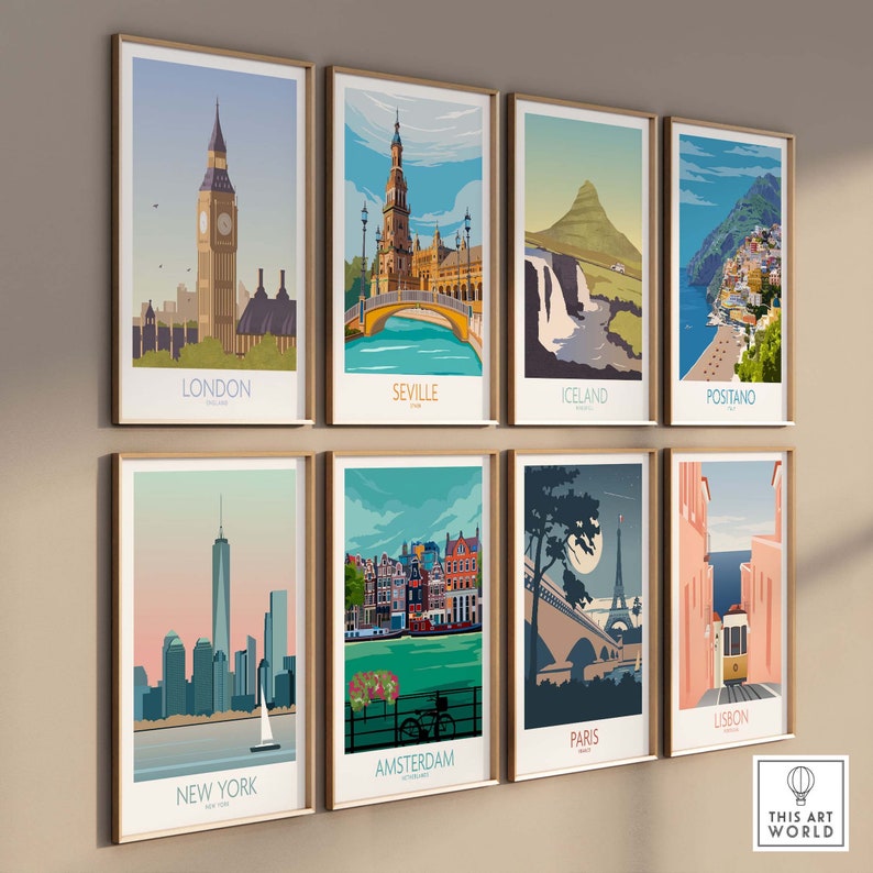 London Print Travel Poster