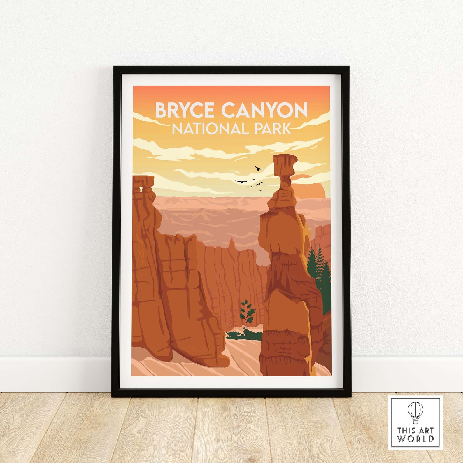 Bryce Canyon Print National Park Poster Utah Travel Poster - Etsy