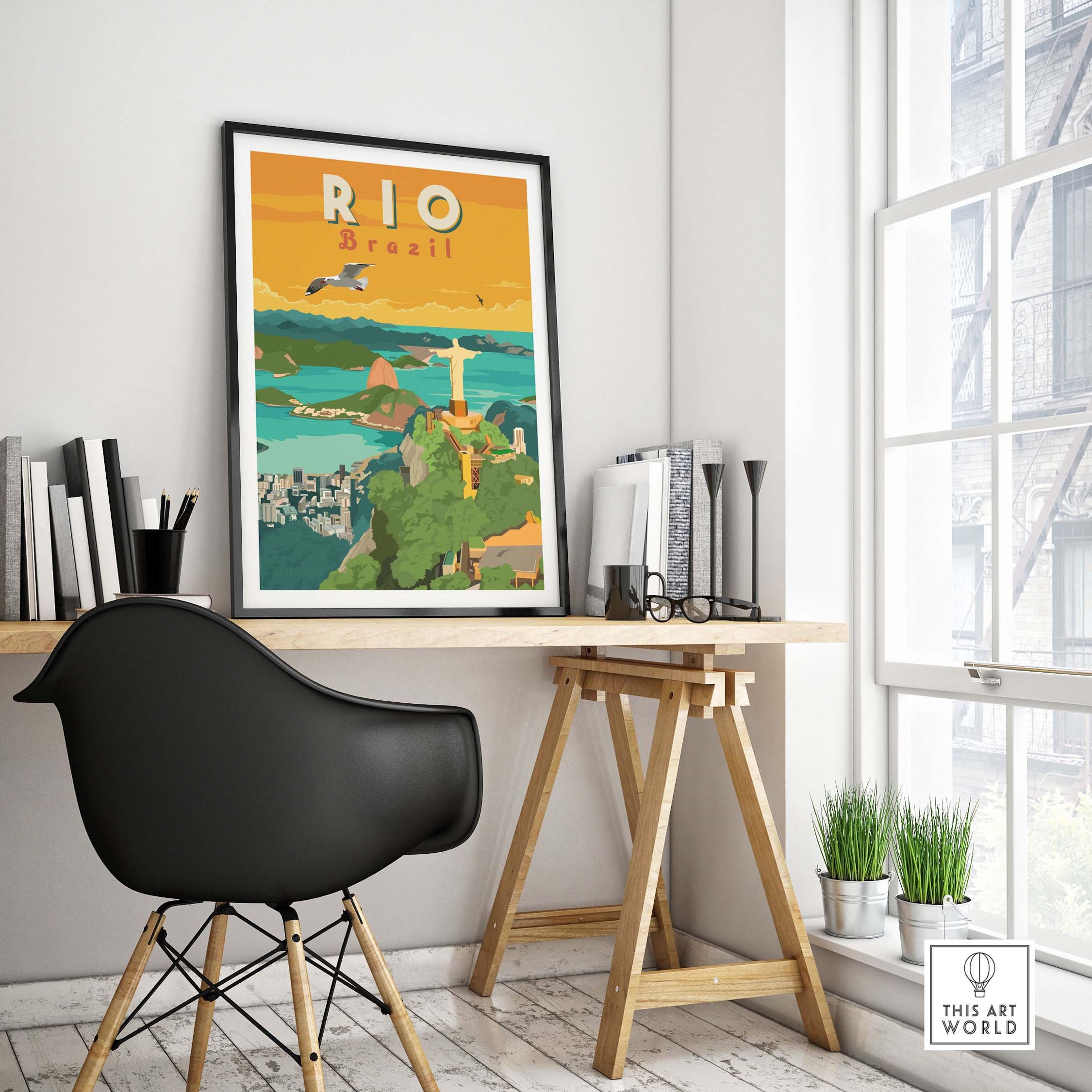 Discover Affiche Rio De Janeiro Voyage Au Brésil  