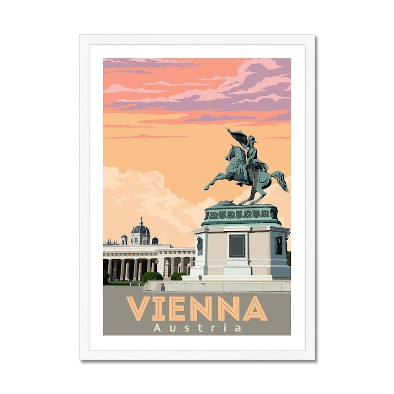 Vienna Poster Austria Print Vienna Wall Art Austrian Etsy