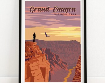 Grand Canyon National Park Print | Travel Poster
