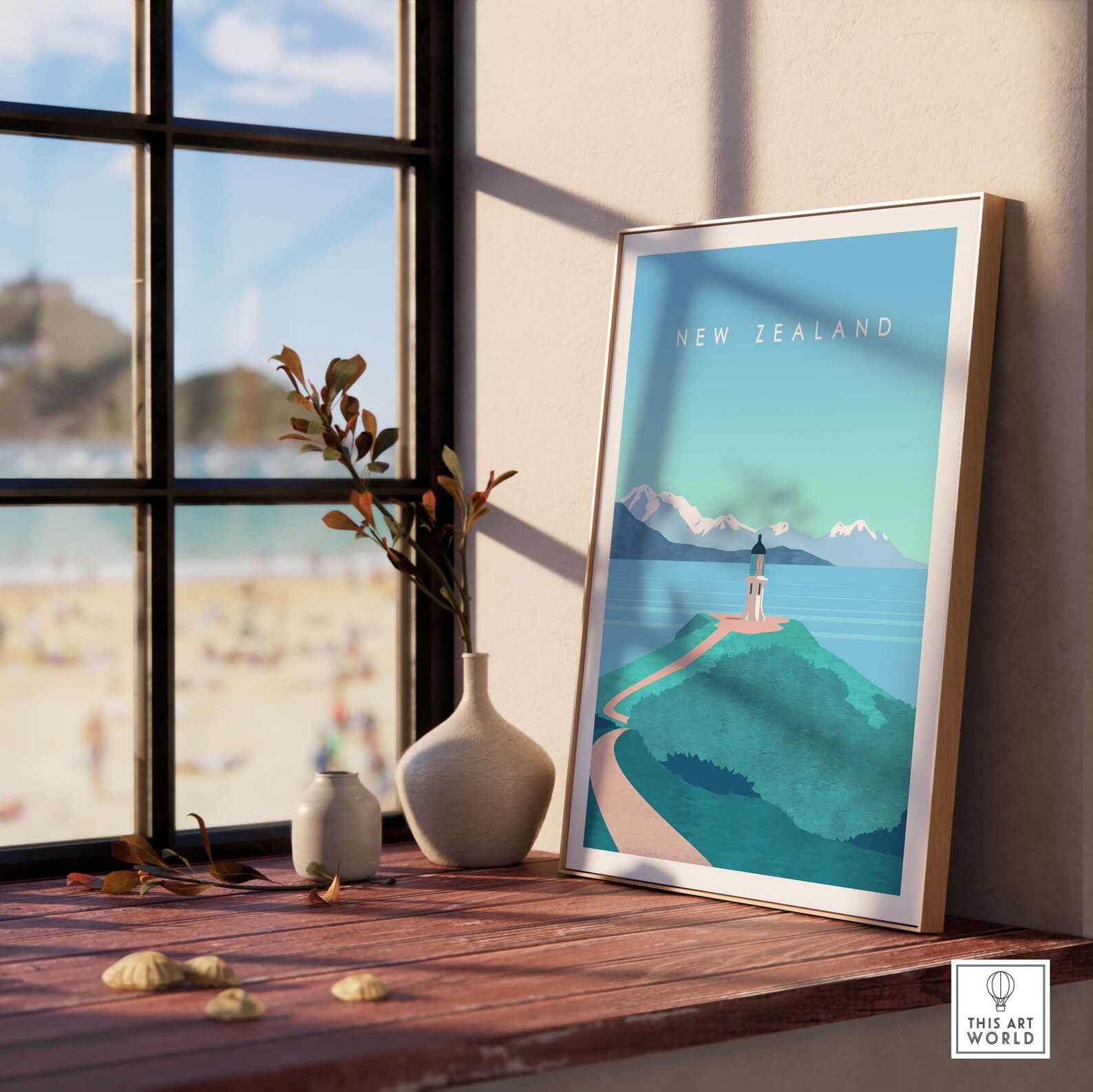 New Zealand Print NZ Wall Art New Zealand Art Travel Etsy