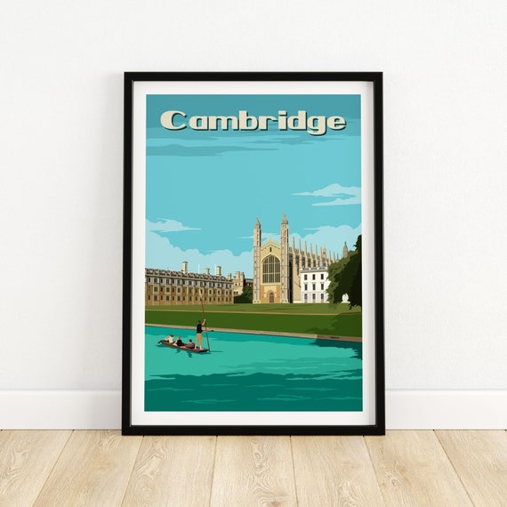Cambridge Print Cambridge Poster Cambridge Wall Art Etsy