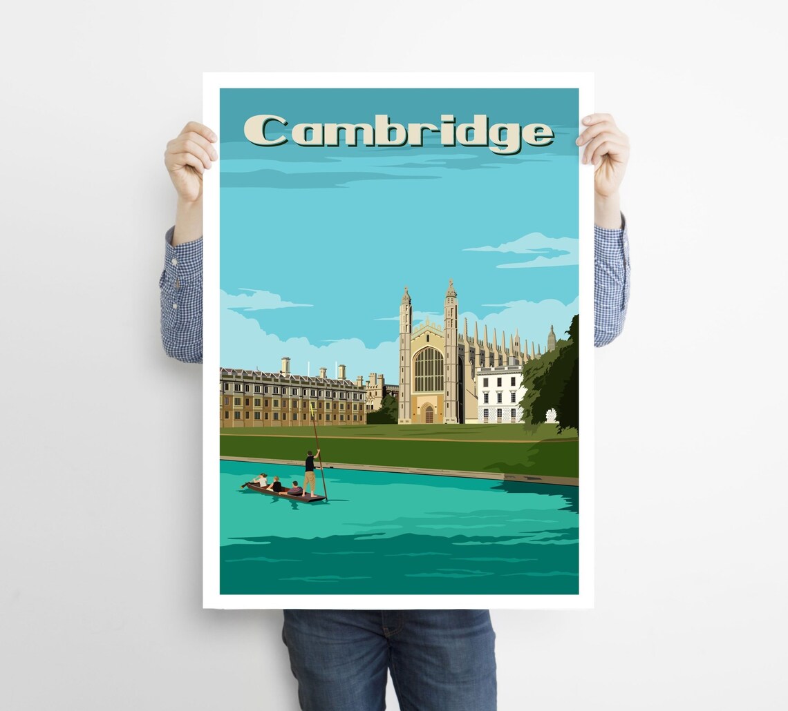 Cambridge Print Cambridge Poster Cambridge Wall Art Etsy
