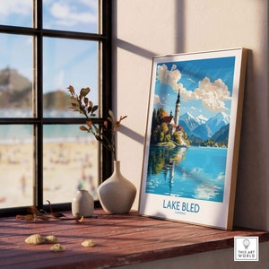 Lake Bled Art Print part of our best collection or travel posters and prints - This Art World