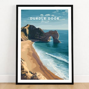 Póster de Durdle para la puerta – Decoración de pared de la Costa Jurásica
