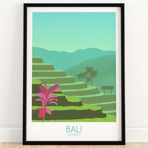 Bali Print | Bali Travel Poster | Bali Wall Art | Indonesia Print | Bali Travel Print | Bali Gift