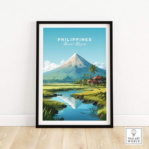 Philippines Travel Poster | Birthday present | Wedding anniversary gift