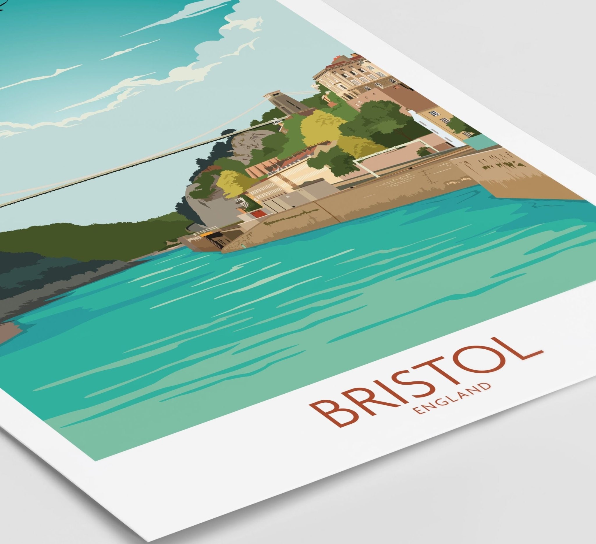 Bristol Poster Bristol Print Bristol Wall Art Bristol Etsy