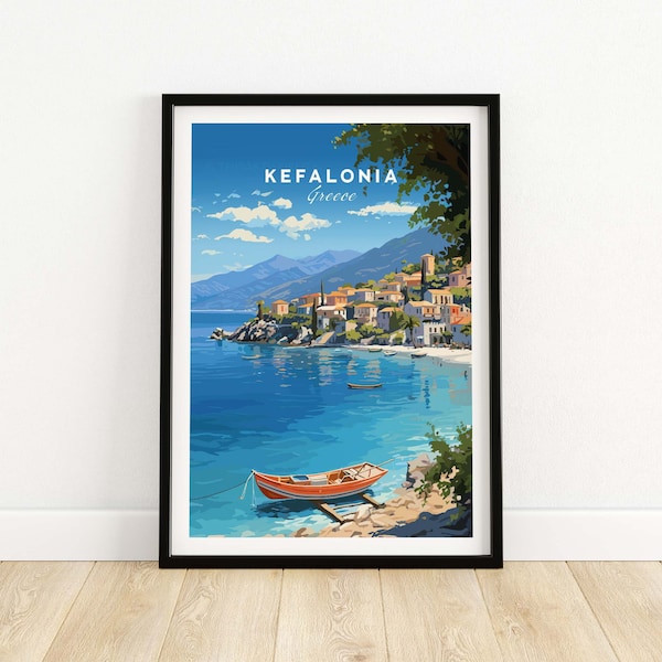 Kefalonia Greece Travel Print Artwork Wall Hanging Home Decoration Gallery Wall Art Birthday present Wedding Anniversary Gift Home Decor