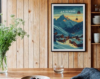La Plagne Ski Resort Vinyl Printed Sticker - Peel and Stick - UK