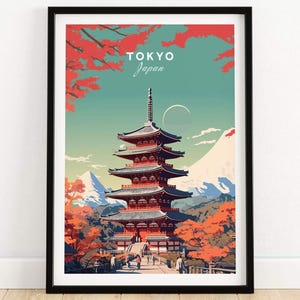 Tokyo Japan Poster | Birthday present | Wedding anniversary gift