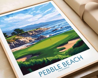 ブルーム ペブルビーチ 絵画 ペブルビーチ ゴルフリンクス ウォール