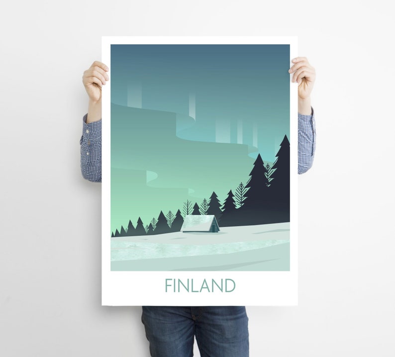 Finland Print Finland Poster Finland Wall Art Finland Etsy UK