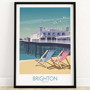 Brighton Print | Brighton Pier Wall Art Poster
