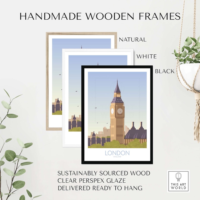 London Print Travel Poster