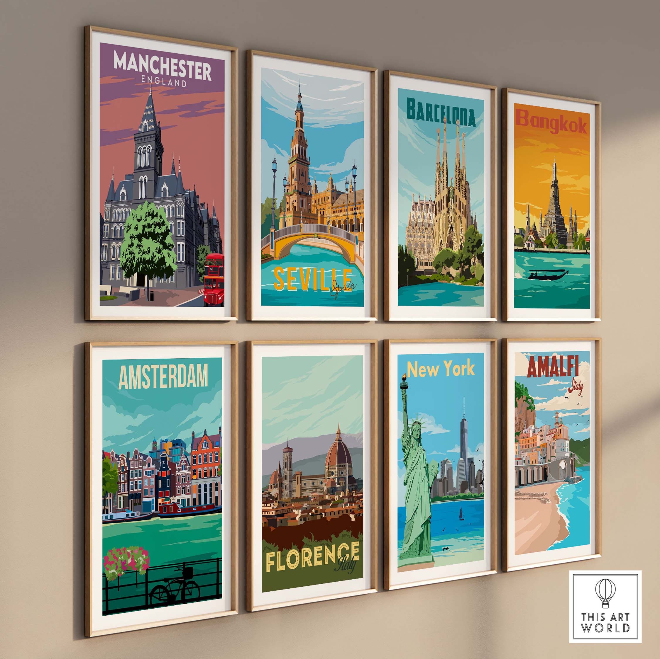Manchester Poster Manchester Wall Art Poster Print | Manchester Gift Idea | Manchester ...