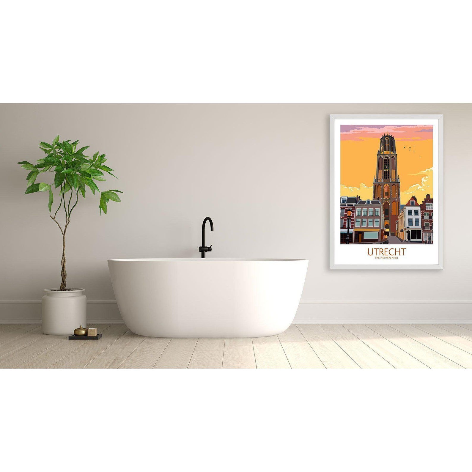 Utrecht Print Poster Wall Art Print Travel Poster Framed Etsy