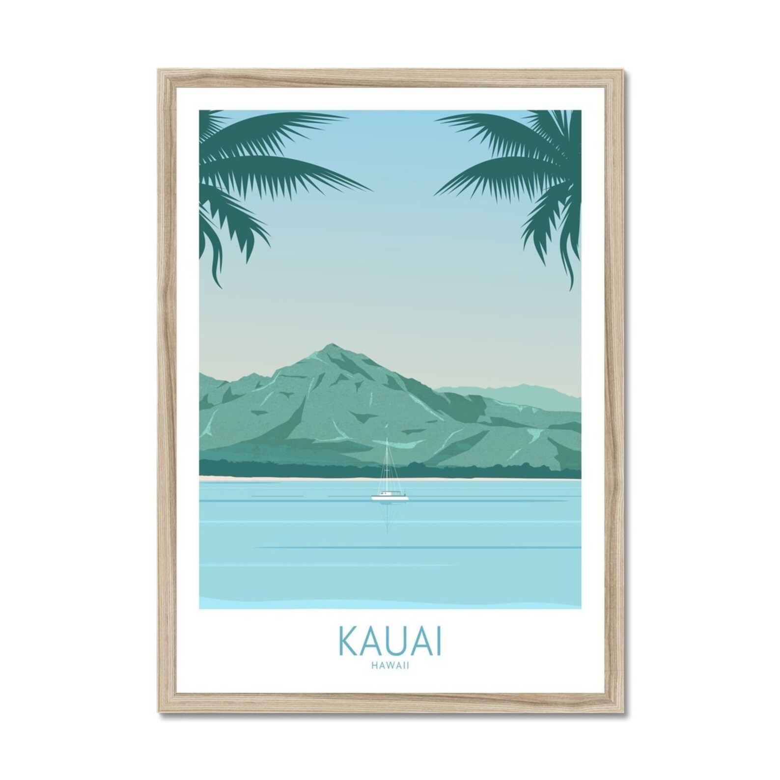 Kauai Print Kauai Travel Poster Kauai Wall Art Kauai | Etsy
