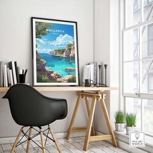 Mayorca Print Mallorca Print Travel Poster | Birthday Present | Wedding Anniversary ...