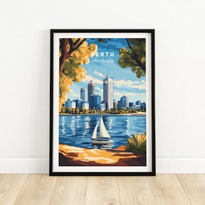 Perth Wall Art Print Australia Office Wall Art Home Decor Australia Gift Art Lovers  Art Home Decor