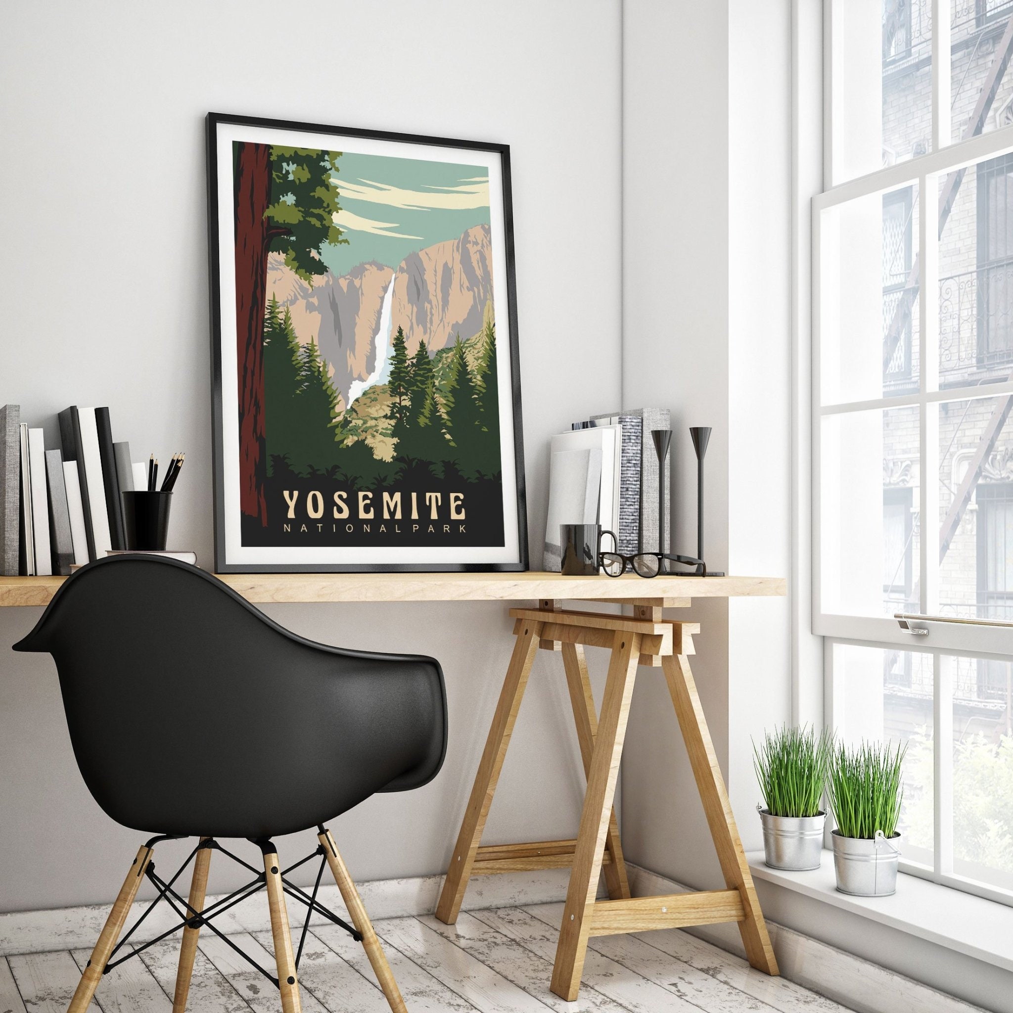 Yosemite Print Yosemite Wall Art Yosemite Poster | Etsy UK