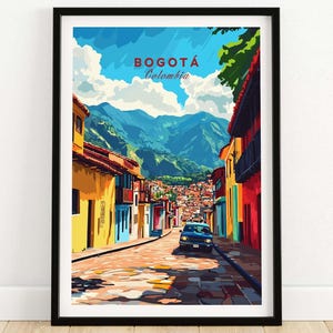 Bogota Wall Art Poster Bogota Travel Print Wall Art Bogota Wall Hanging Home Decor Bogota Gift Art Lovers  Colombia Wall Art Print
