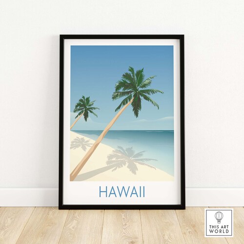 Maui Print Hawaii Wall Art Travel Poster Maui Beach Art Etsy UK