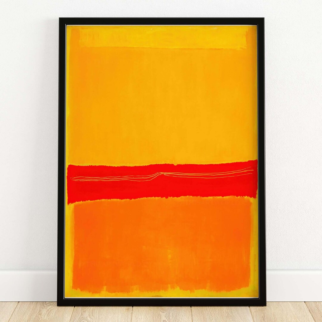 Abstract Canvas Art: Mark Rothko Style - Yellow Orange Red Hues - Etsy ...