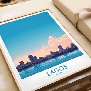 Lagos Print Nigeria Lagos Art Print Travel Print | Home Décor Poster Gift | Digital Illustration Artwork  Nigeria