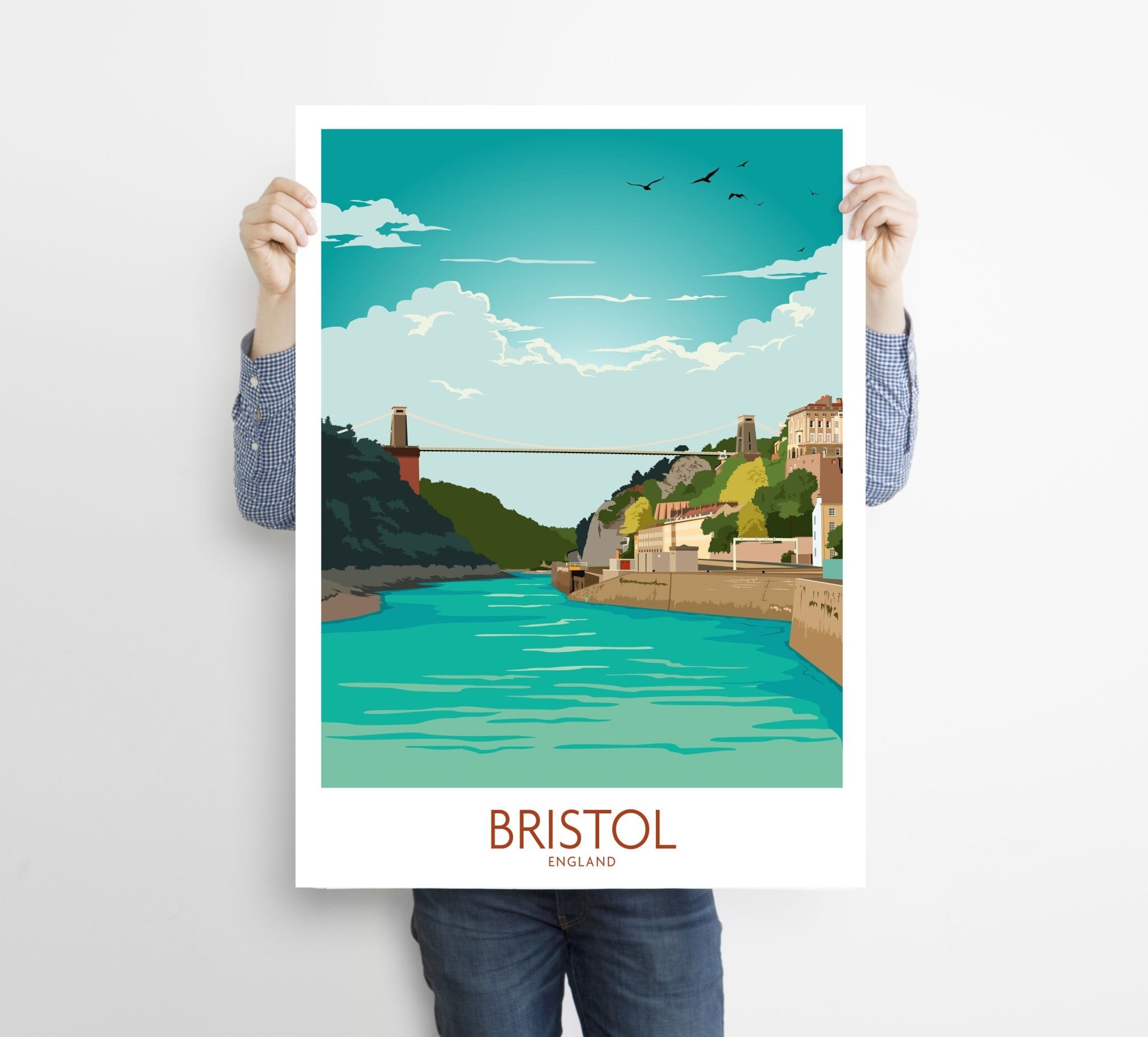 Bristol Poster Bristol Print Bristol Wall Art Bristol Etsy