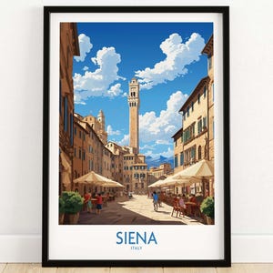 Siena Wall Art | Home Décor Poster Gift | Birthday present | Wedding anniversary gift | Wall Art Print