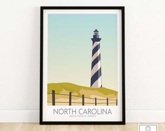 North Carolina Wall Art Print