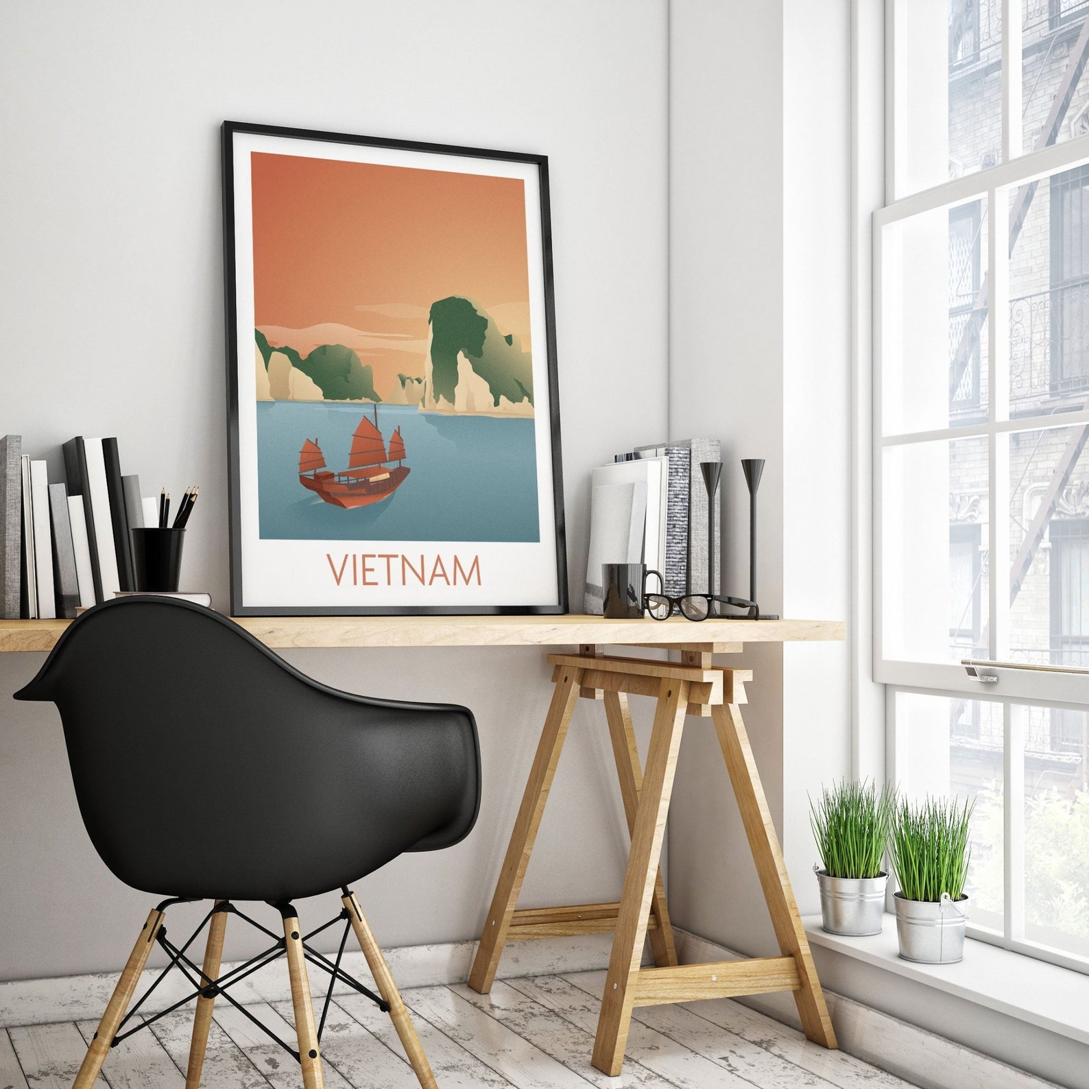 Vietnam Wall Art Print Travel Poster Vietnamese Wall Decor Etsy UK