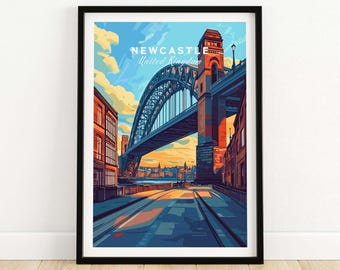 Newcastle Wall Art Poster Print