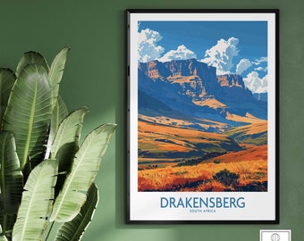 Drakensberg Wall Art Travel Poster Home Decor Gift Wall Art Print Birthday Present Wall Art Print