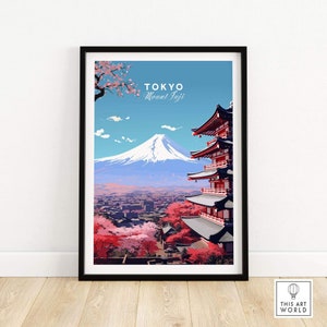 Mount Fuji Print Japan | Birthday present | Wedding anniversary gift