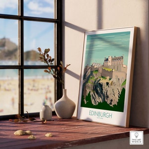 Edinburgh Print Scotland Travel Poster
