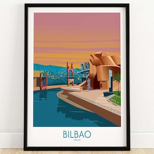 Bilbao Poster - Spain Print | Bilbao Wall Art Gift Idea