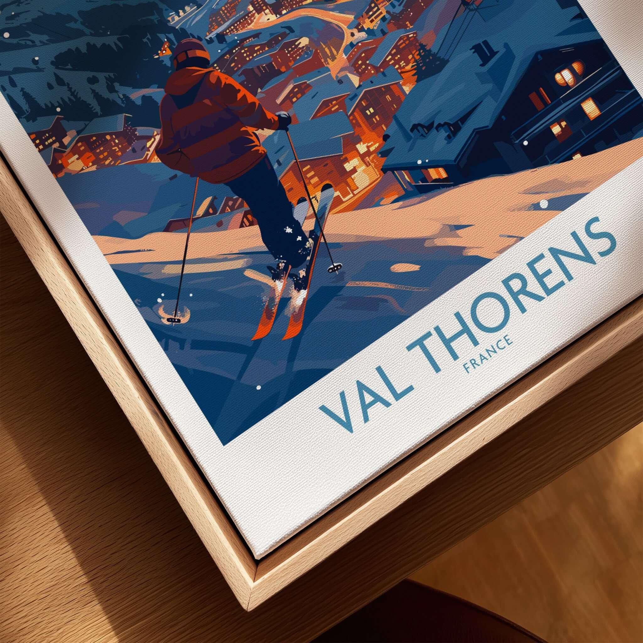 Ski Print Val Thorens Wall Art Poster Val Thorens Skiing Gift Home ...