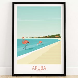 Aruba Poster - Caribbean Wall Art Print