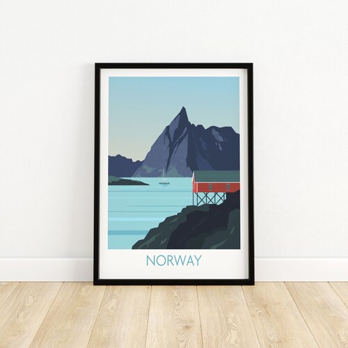 Norway Poster Norway Wall Art Norway Print Travel Etsy