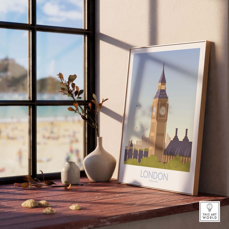 London Print Travel Poster