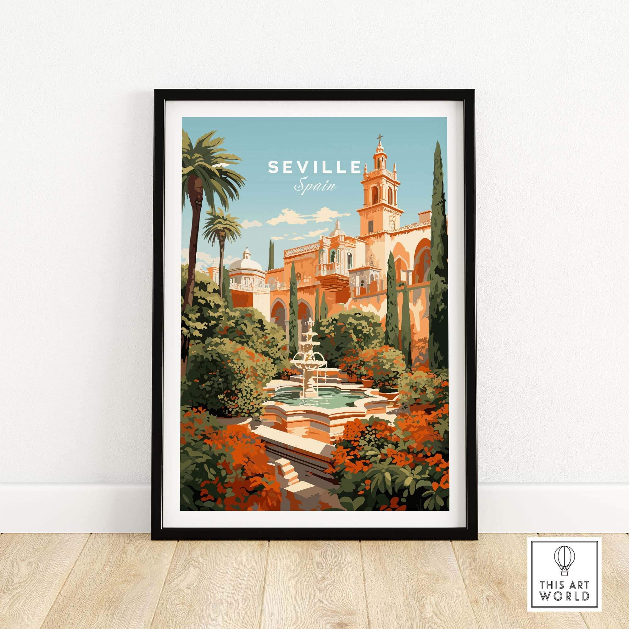 セビリア ウォールアートプリント スペイン 旅行ポスタープリント